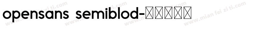 opensans semiblod字体转换